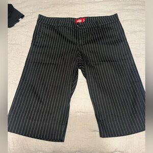 Dickies Black and White Striped Shorts